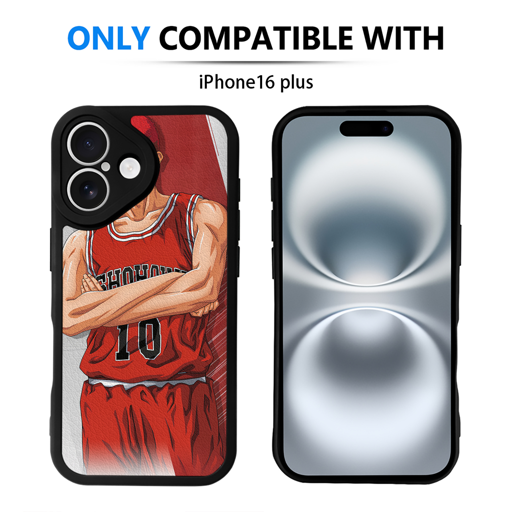 （画像用） SLAM DUNK／スラムダンク 【iPhone 16シリーズ対応】シリコンスマホケース（レザー調） 材質：シリコン